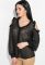 Блузка женская с рюшами 72PD150-1 (черный)