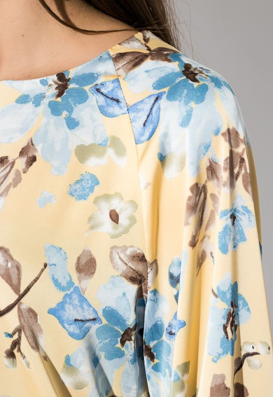 Блузка жіноча з квітковим принтом 64PD360 (жовтий)