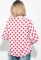 Блузка женская со шнуровкой на груди 64PD282 (белый/красный)