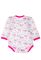 Боди на флисе 120PTRKT9720 junior (белый/малиновый)
