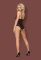 Боді Obsessive 839-TED-1 crotchless teddy (чорний)