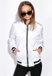 Бомбер женский 120POLD3007 (белый)