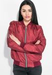 Бомбер жіночий 72PD191 (бордовий)