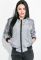 Бомбер женский 72PD191 (серый)