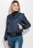 Бомбер женский на молнии 72PD197-1 (темно-синий)