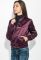 Бомбер женский однотонный 206V001 (фиолетовый)