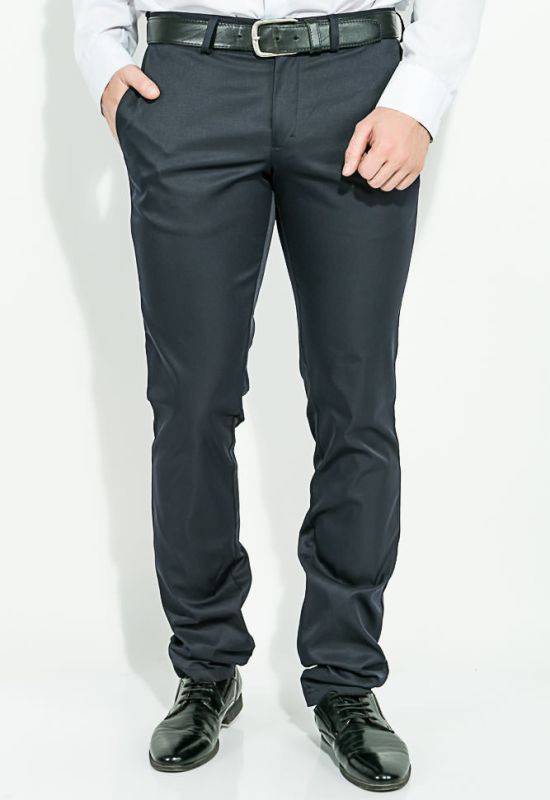 Чоловічі штани класична модель 1122-8 (темно-синій)