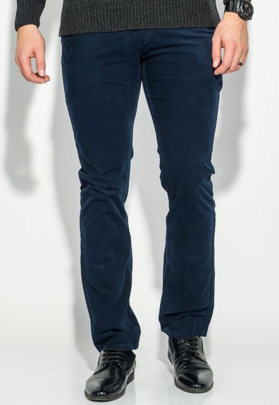 Брюки мужские модные стрейч 08P131 (синий/серый)