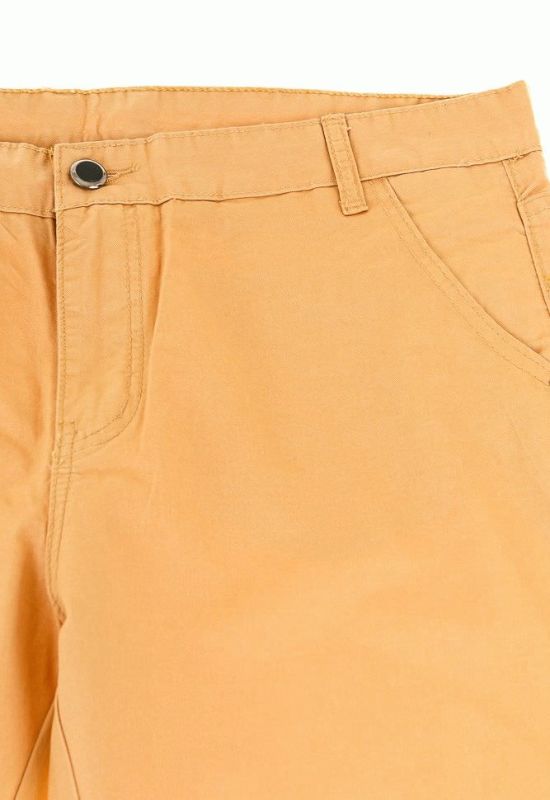 Чоловічі штани вкорочені з підворотами 895K002 (бежевий)