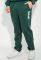 Брюки спортивные с надписью 70PD5017 (бутылочный)