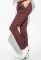 Брюки женские в клетку 64PD2231-7 (бордовый)