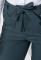 Брюки женские на поясе укороченные 64PD342 (синий/серый)