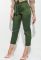 Брюки женские на поясе укороченные 64PD342 (зеленый)