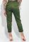 Брюки женские на поясе укороченные 64PD342 (зеленый)