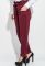 Штани жіночі з кишенями зі складанням на талії 64PD344-2 (вишневий)