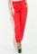Брюки женские с манжетом 64PD340 (красный)