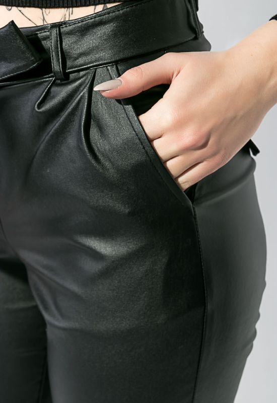 Штани жіночі із завищеною талією 64PD342-1 (чорний)