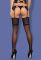 Чулки Obsessive FRIVOLLA stockings (черный)