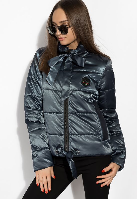 Жіноча демісезонна куртка 120PST021 (темно-синій)