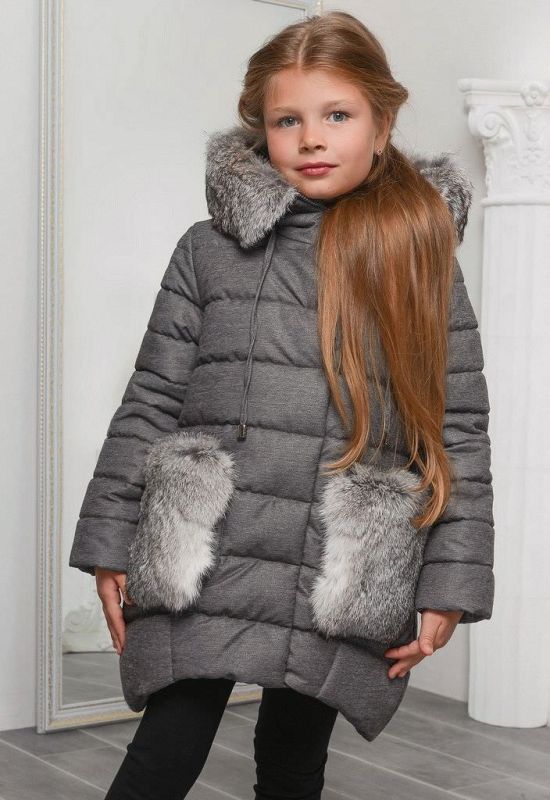 Дитяча зимова куртка DT-8249-4 (сірий)