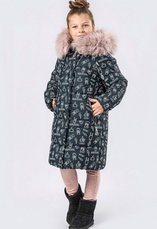 Дитяча зимова куртка DT-8260-29 (графітовий)