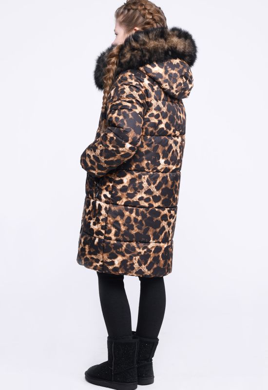 Детская зимняя куртка DT-8260-6 (леопардовый)