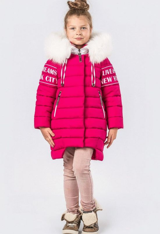 Дитяча зимова куртка DT-8261-9 (малиновий)