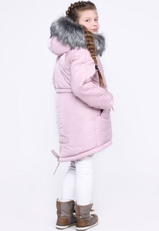 Детская зимняя куртка DT-8263-15 (розовый/черный)