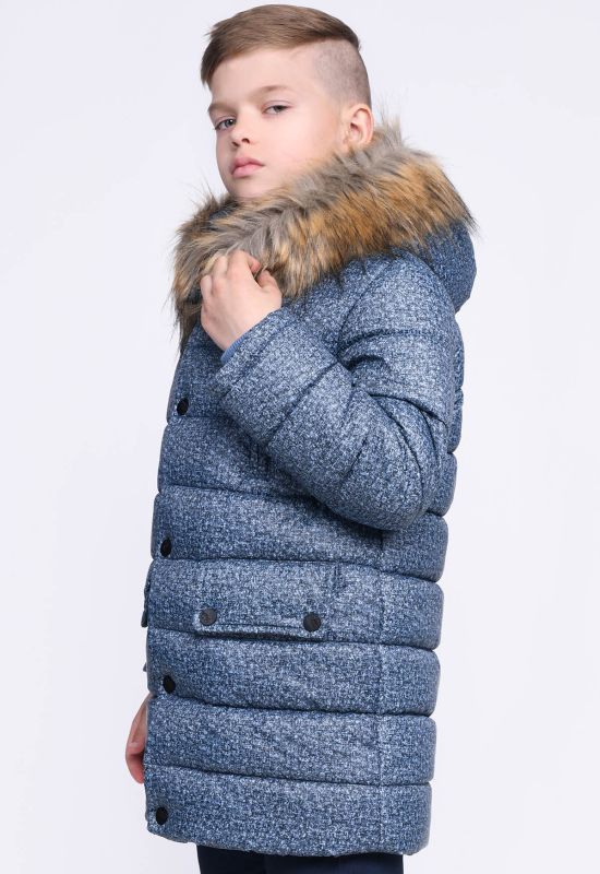Дитяча зимова куртка DT-8274-35 (джинсовий)