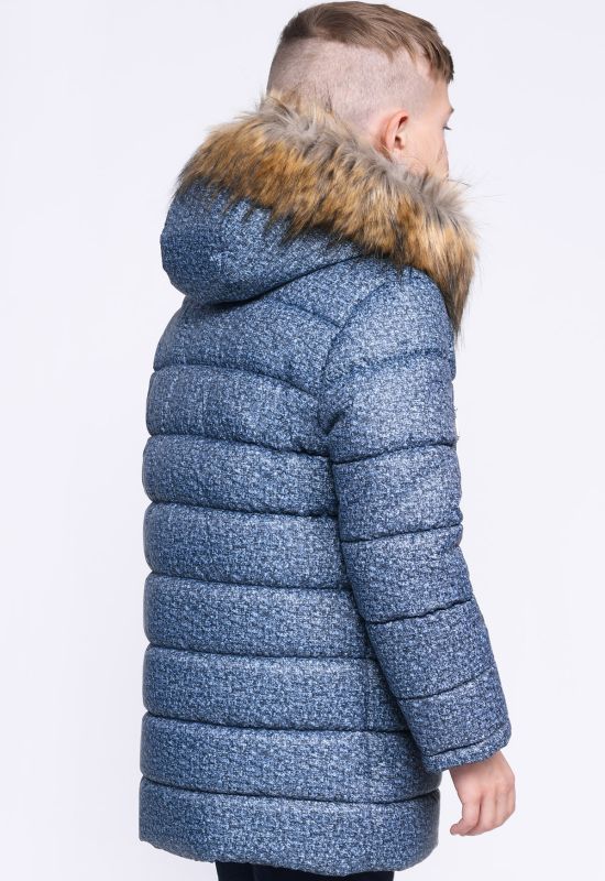 Дитяча зимова куртка DT-8274-35 (джинсовий)