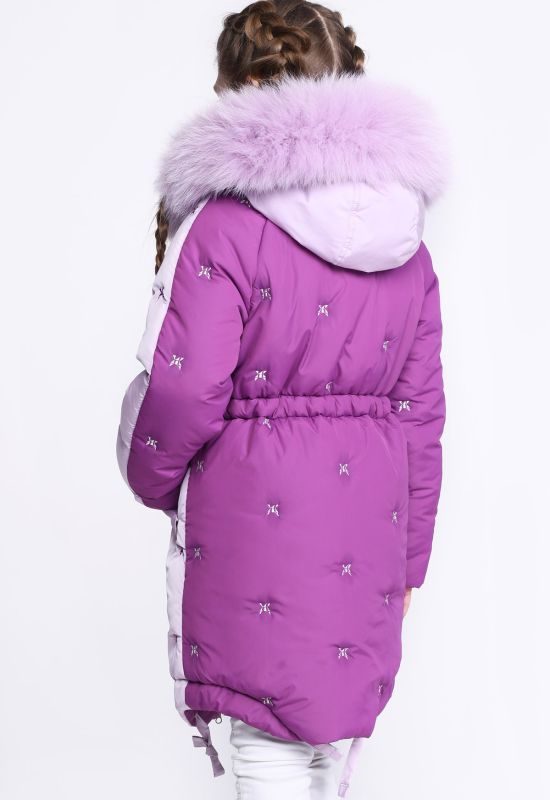 Детская зимняя куртка DT-8277-19 (лиловый)
