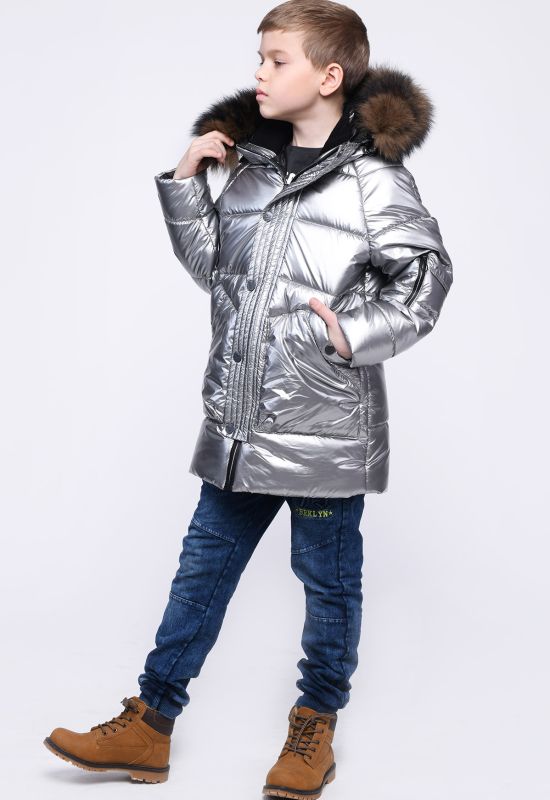 Детская зимняя куртка DT-8279-20 (стальной)