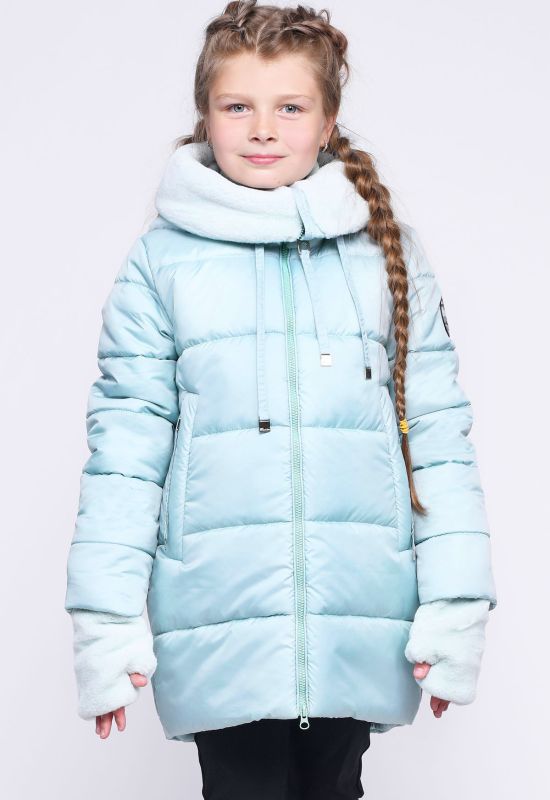 Дитяча зимова куртка DT-8282-7 (м'ятний)