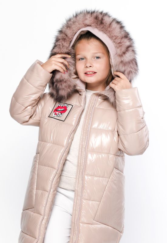 Дитяча зимова куртка DT-8284-25 (пудра)