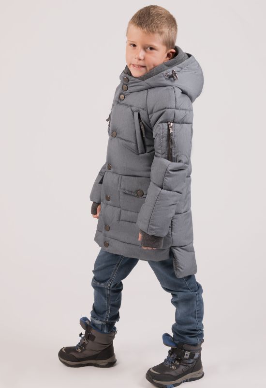 Дитяча зимова куртка DT-8290-35 (джинсовий)