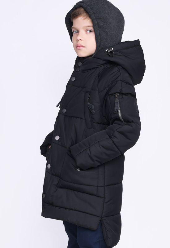 Дитяча зимова куртка DT-8290-8 (чорний)