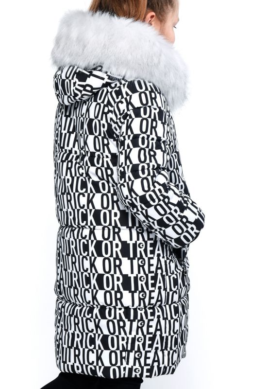 Детская зимняя куртка DT-8291-5 (белый/черный)