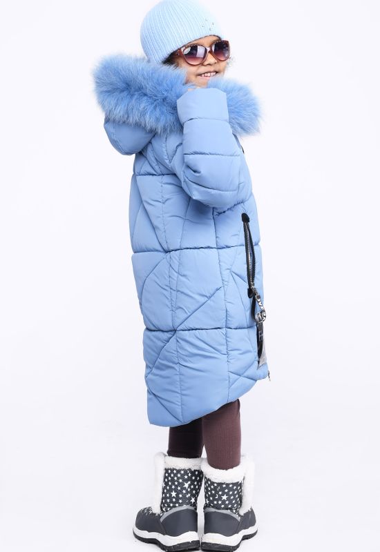 Дитяча зимова куртка DT-8293-35 (джинсовий)