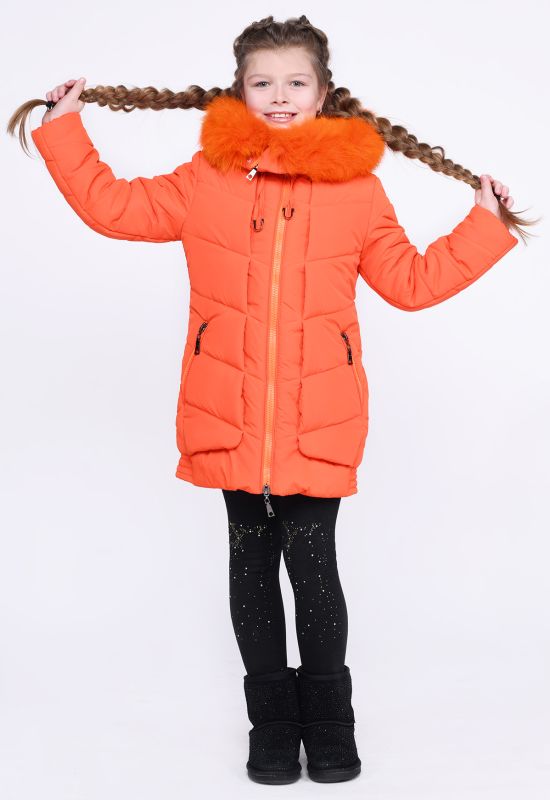 Дитяча зимова куртка DT-8295-17 (помаранчевий)