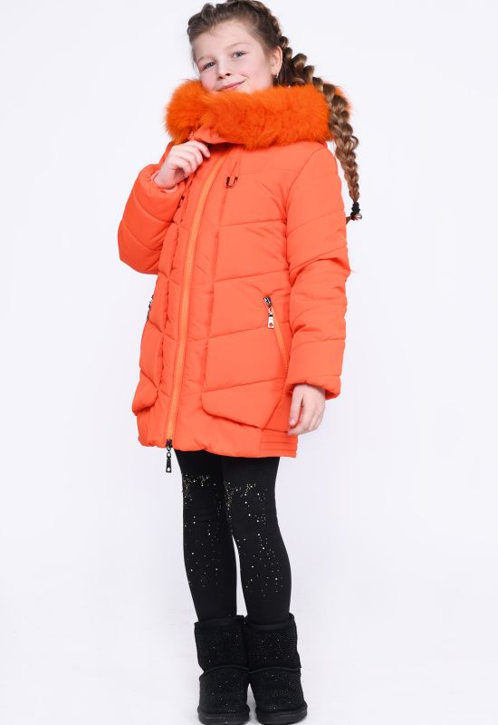 Дитяча зимова куртка DT-8295-17 (помаранчевий)