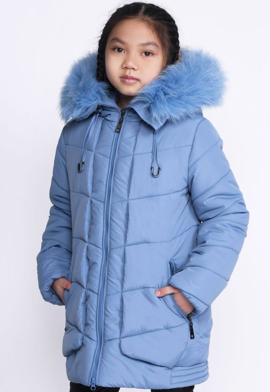 Дитяча зимова куртка DT-8295-35 (джинсовий)