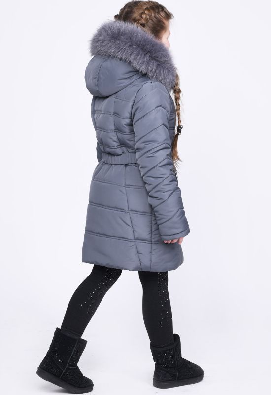 Дитяча зимова куртка DT-8296-29 (графітовий)