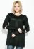 Джемпер женский с митенками 135V001 (черный)