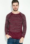 Джемпер чоловічий двокольоровий 267F027 (марсала)