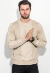 Джемпер чоловічий фактурний візерунок 50PD543 (бежевий/меланжевий)