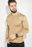 Джемпер чоловічий однотонений теплий 48P3249 (бежевий)