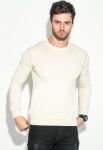 Джемпер чоловічий однотонний 50PD480 (кремовий/меланжевий)