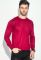 Джемпер чоловічий однотонний 50PD480 (вишневий/меланжевий)