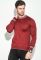 Джемпер чоловічий з орнаментом по обідку вирізу та манжета 50PD355 (бордовий)