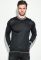 Джемпер чоловічий з орнаментом по обідку вирізу та манжета 50PD355 (чорний)